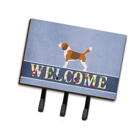Carolines Treasures Beagle Welcome Leash or Key Holder BB5514TH68